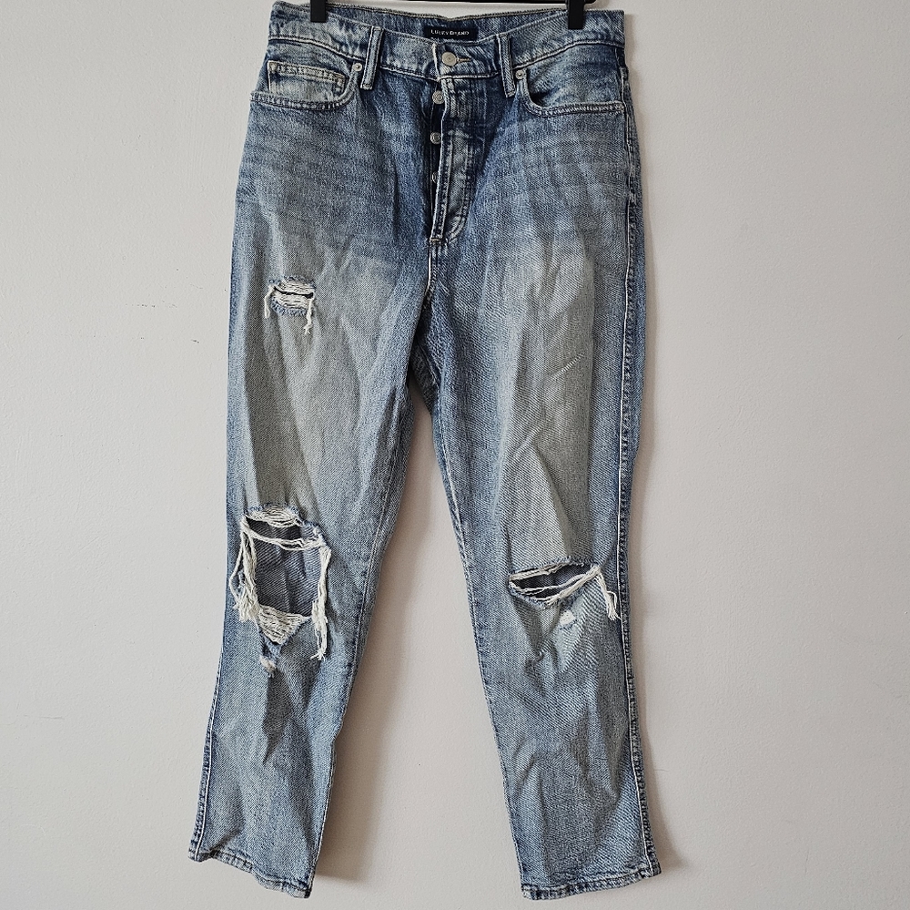 Lucky brand high rise drew mom jeans